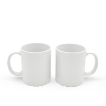 Tasses de lait blanc promotionnel 11 oz sublimation tasses à café en céramique avec logo
